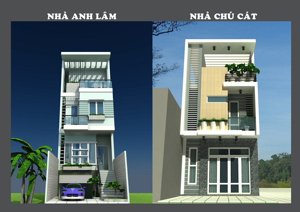 Nhà phố anh Lâm - chú Cát