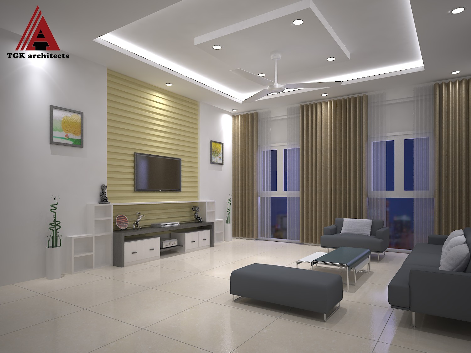 Phòng khách nhà phố Quận 9